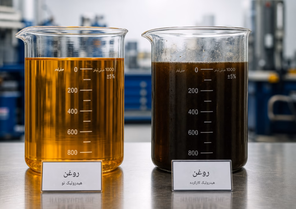 تغییر رنگ روغن هیدرولیک